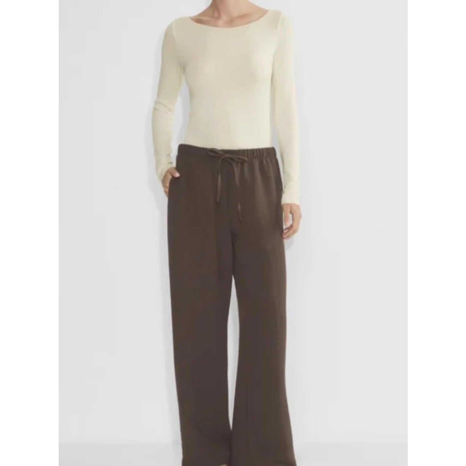 Wilfred Free Lounge Pant Chocolate Brown Size Medium