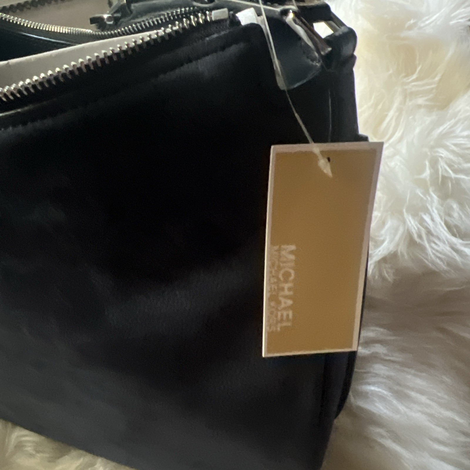 NWT Michael Kors Nolita Medium Nubuck -Leather Shoulder Crossbody Bag DressBlues