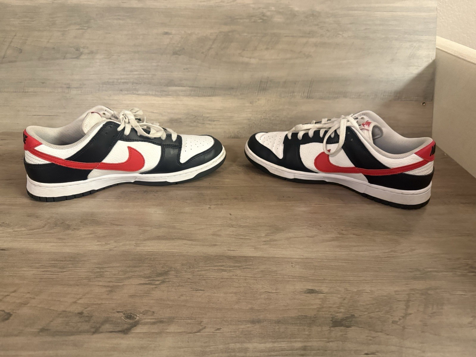 Nike Dunk Low Black White Red (Red Swoosh Panda) Men’s Size 9 FB3354-001