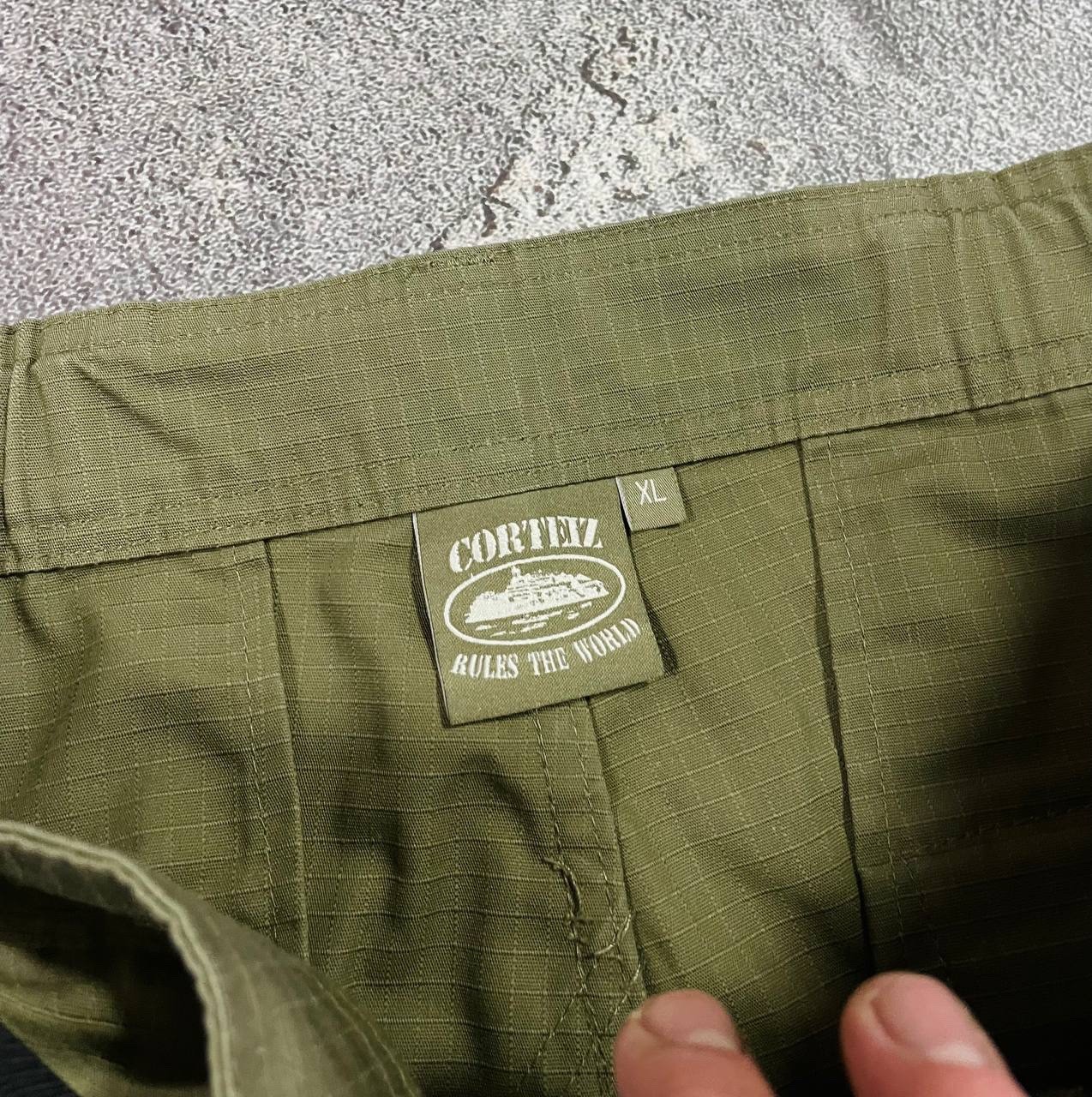 Corteiz Guerillaz Men’s Cargo Pants Tonal Khaki Size XL