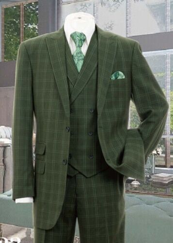 Men’s 3 Piece Luxurious Suit With Vest Pants Two Button Two Side Vents Moden Fit
