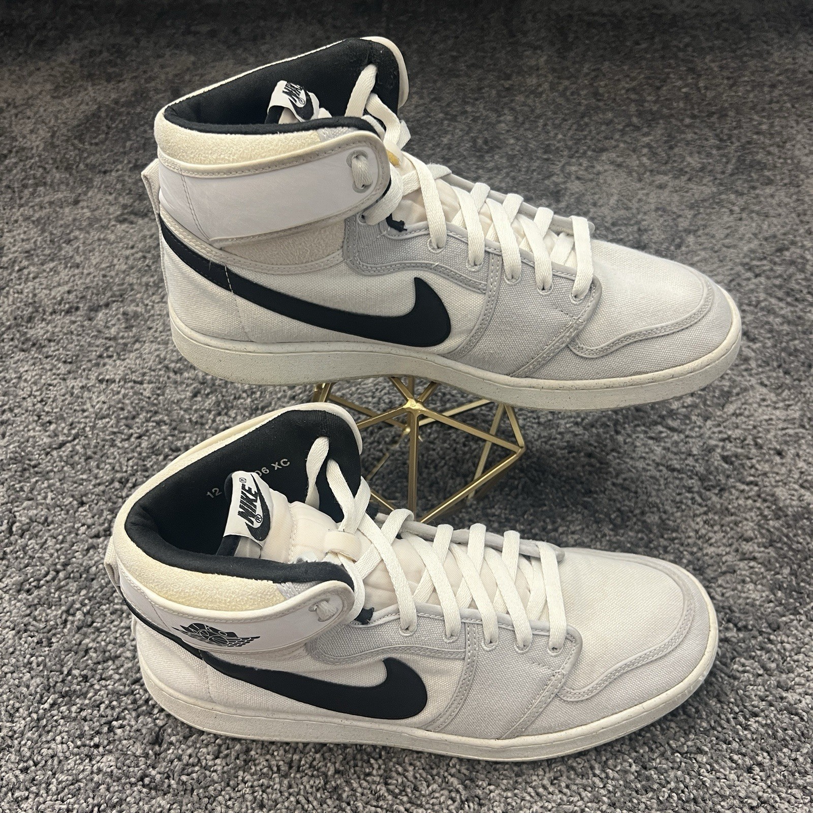 Jordan 1 Retro AJKO Shoes Men’s Size 12 White Black Grey Fog Sail DO5047-100