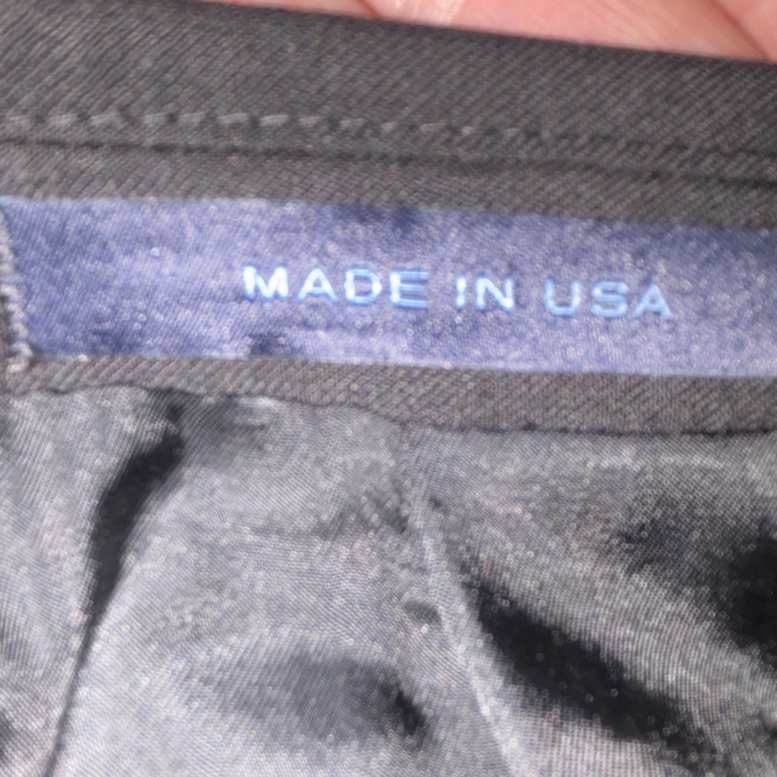 Joseph Abboud Black Wool Worsted Suit Jacket 50L Single-Breasted 2-Button USA