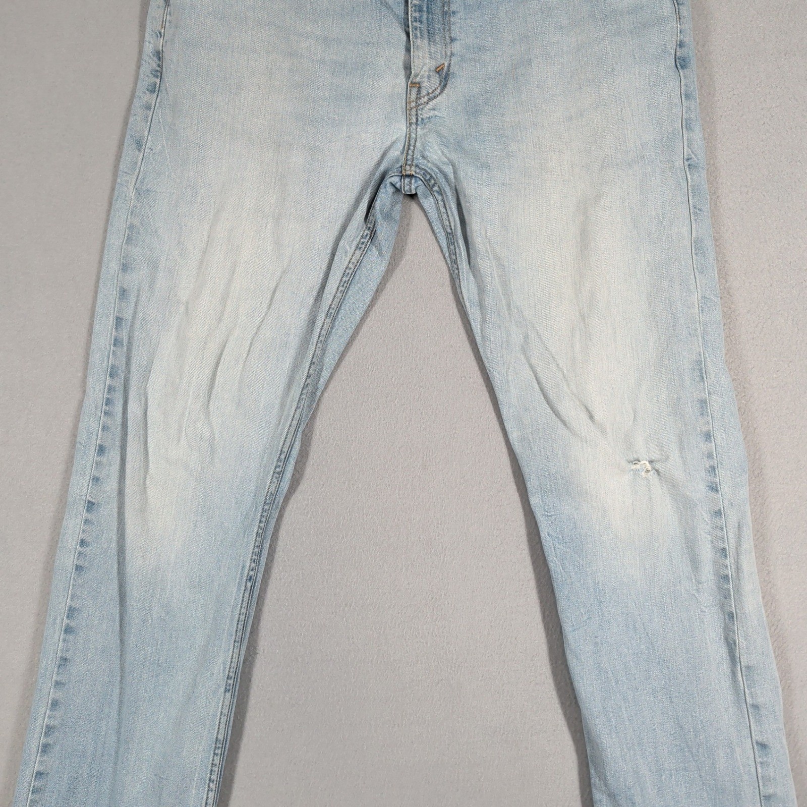 Levi’s 513 Jeans Mens 36×32 Light Wash Slim Straight Denim Casual Everyday Wear