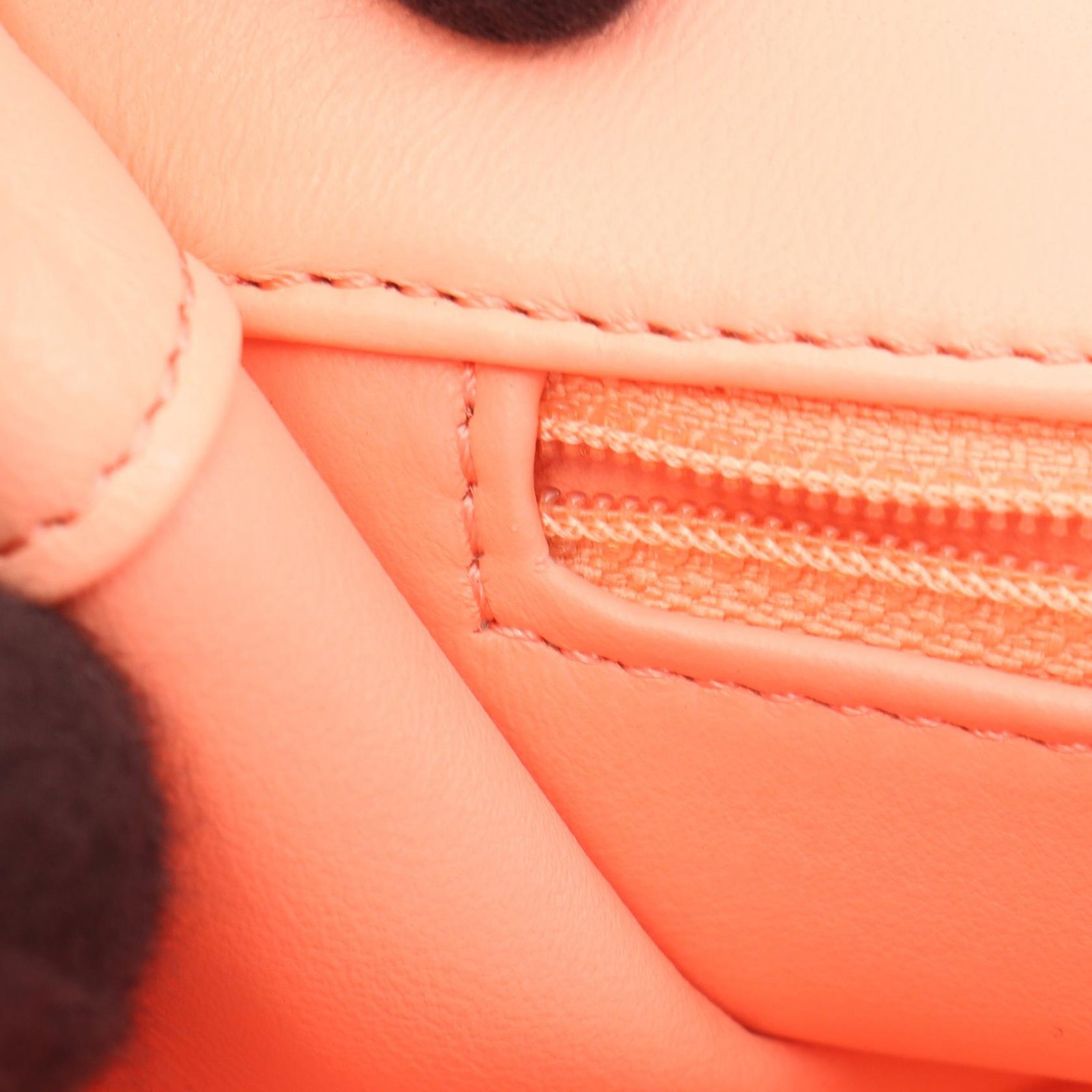CHANEL Matelasse 2WAY Chain Shoulder Bag Lambskin Orange GHW Used Women