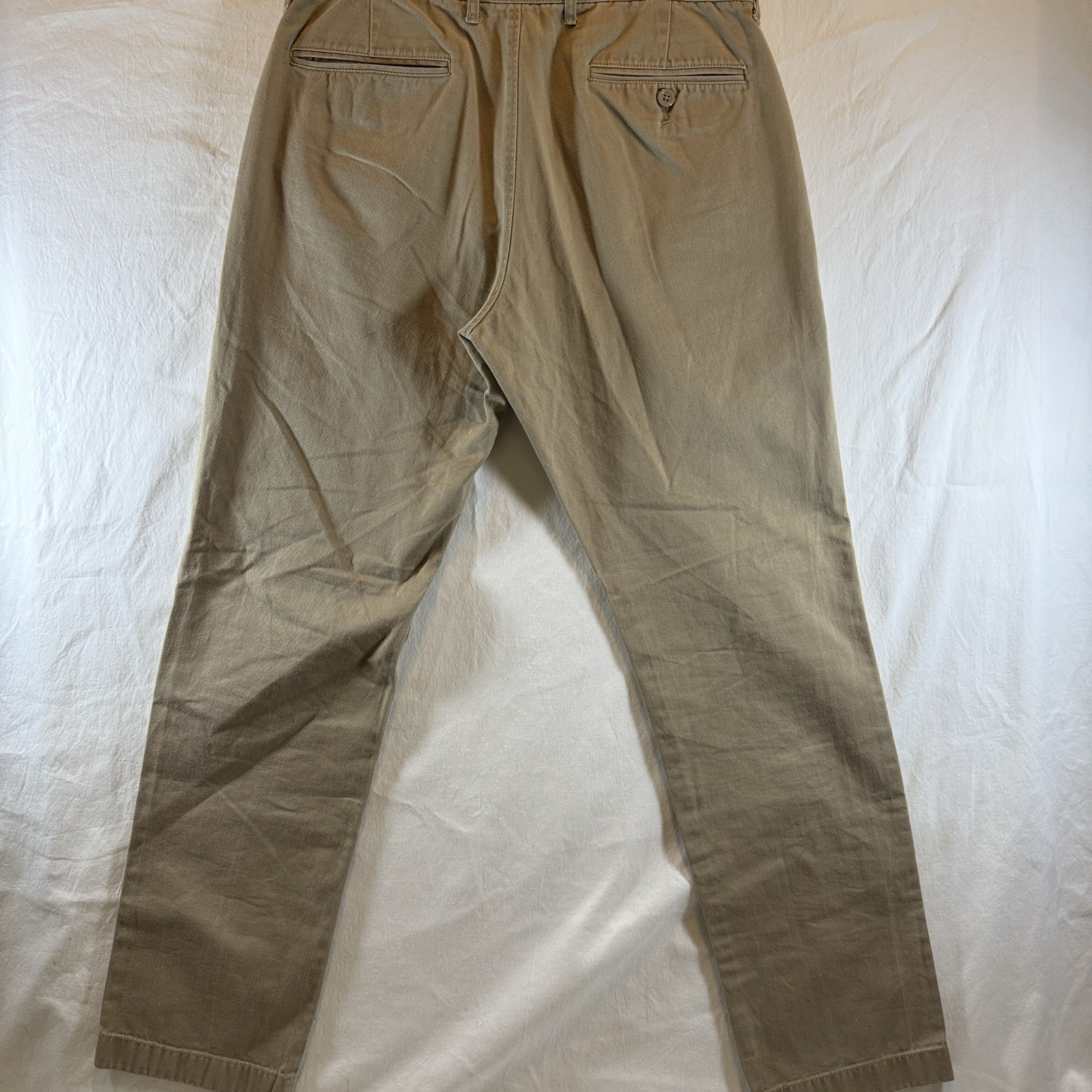 J.Crew The Sutton Mens Pants 31×32* (31L)Tan 38648 Mid-weight Straight Fit Chino