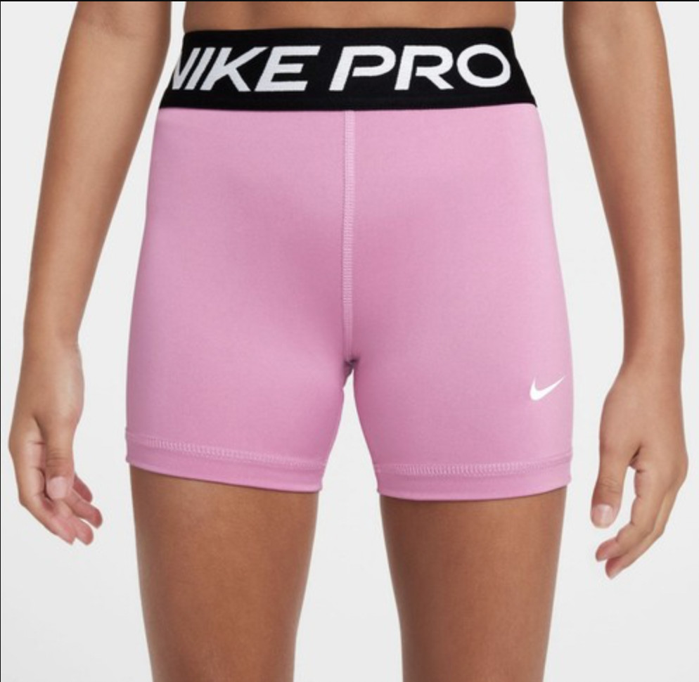 Nike Girl’s Nike Pro Performance Shorts Sizes 6 & 6X Pink New Compresion Shorts