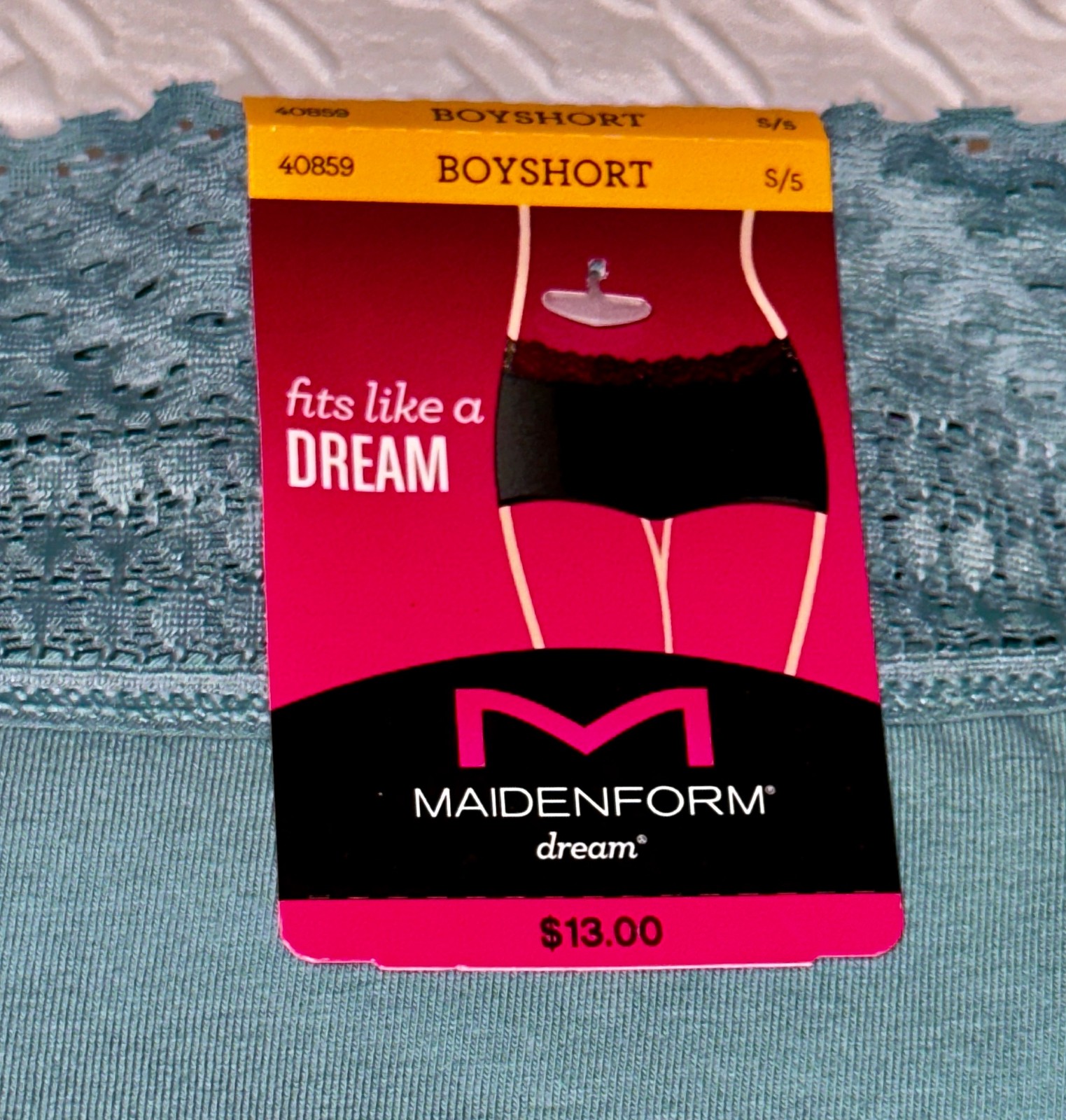 MAIDENFORM Dream Cotton Lace Waistband Boyshort Panty Women S 5 M 6 L 7 XL 2XL 9