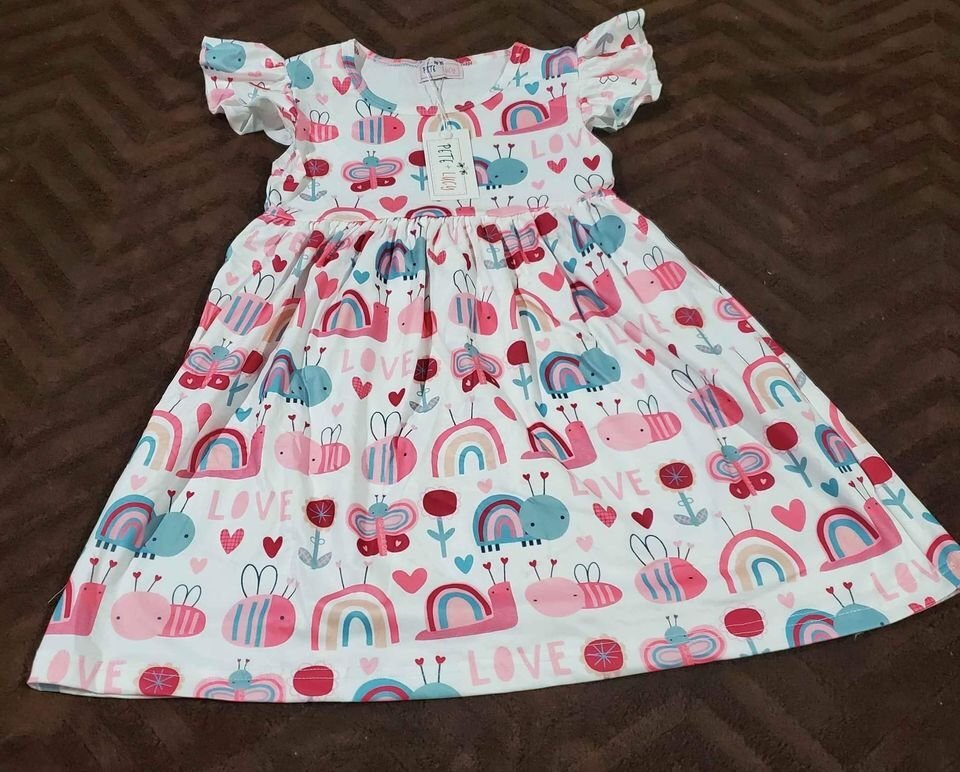 Pete + Lucy Toddler Love Bug Dress. Sizes 2T,3T,4T, 5