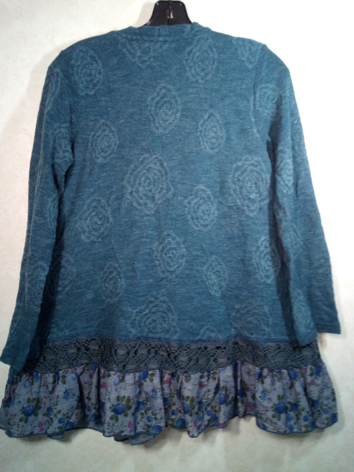 Pretty Angel Cardigan Sweater Womens S Blue Whimsigoth Dark Fairy Grunge
