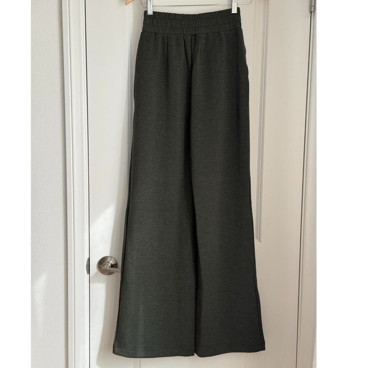 Varley The Extra Wide Leg Pant 29.5″ in Olive Marl, Size XXS