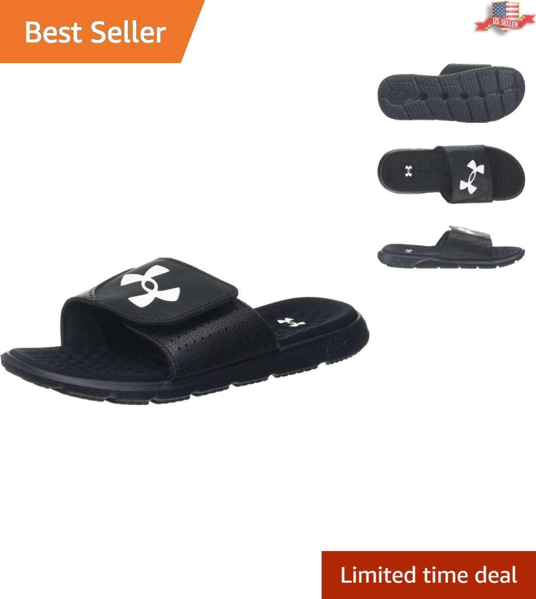 Durable Men’s Ignite Pro Slide Sandals – Lightweight EVA Outsole, Size 11