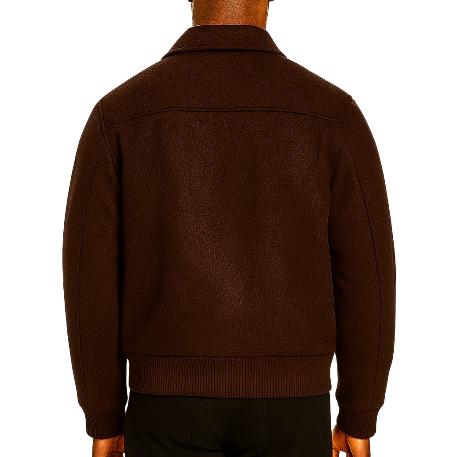 Men’s Letterman Premium Wool Custom Bomber Varsity Jacket Snap Button Outer Coat