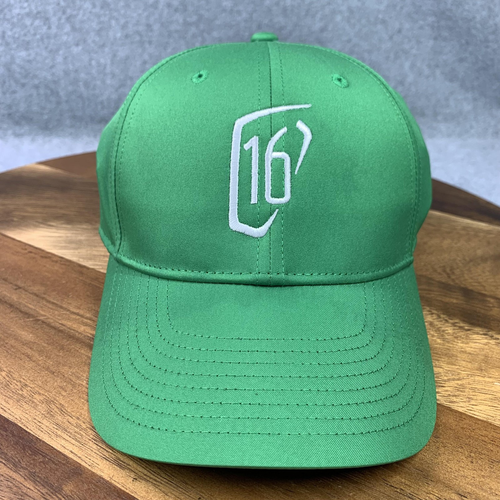 Nike Legacy91 16 Logo Hat Cap Strap Back Green Dri-FIT Golf Mens One Size