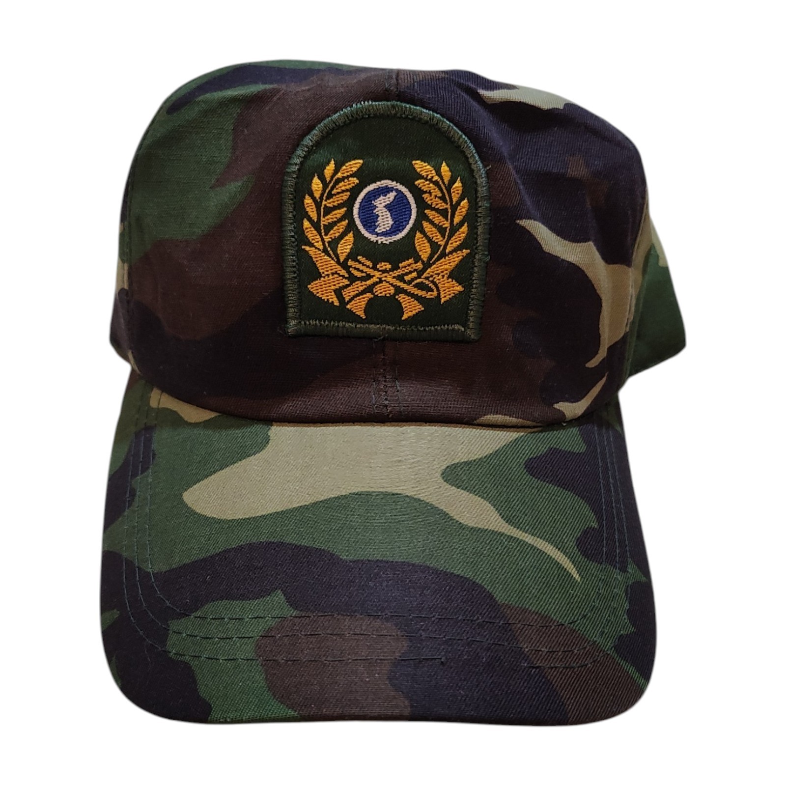 Vtg SOUTH KOREA KOREAN MILITARY ARMY CAMOUFLAGE CAMO FITTED SIZE 59 HAT CAP