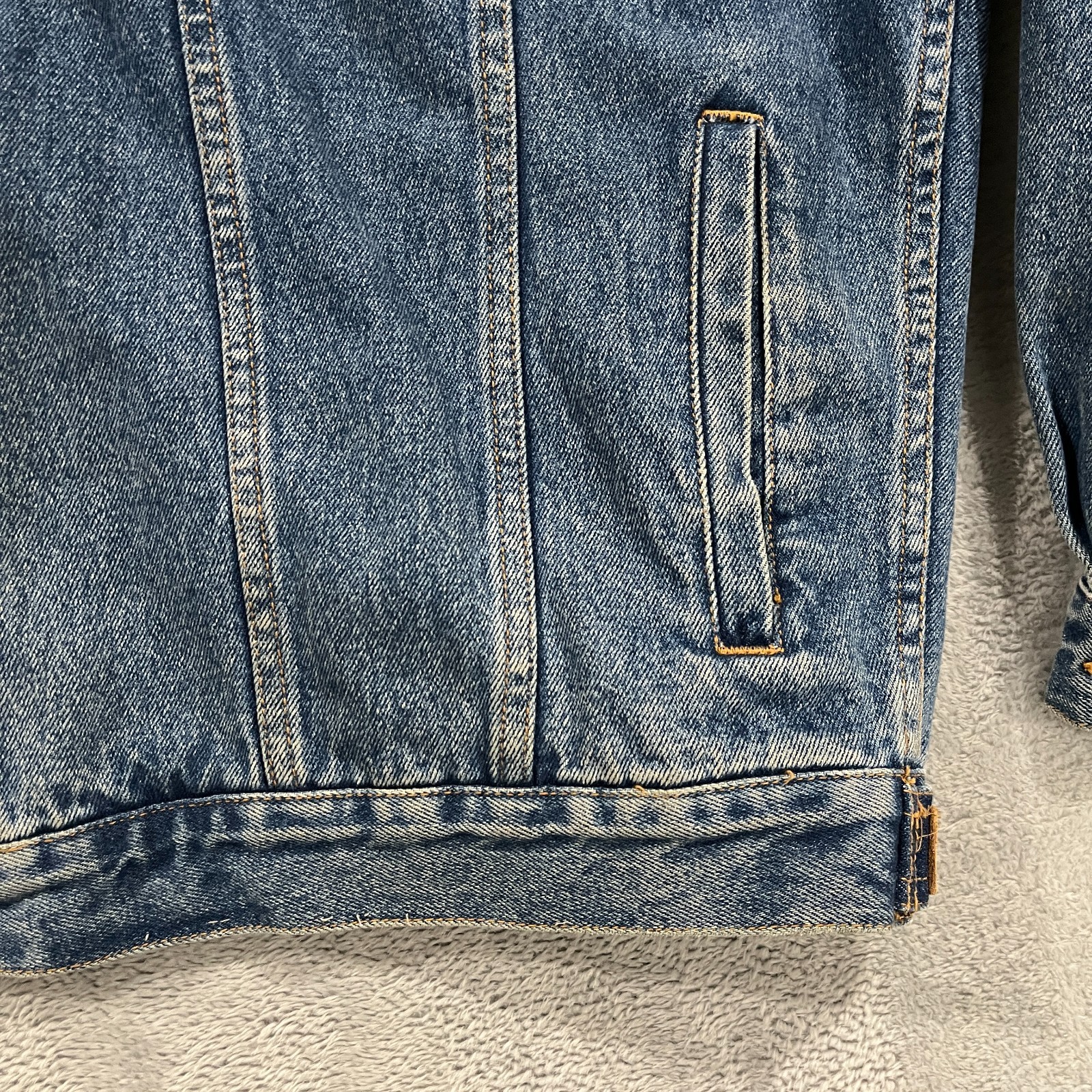 Vintage Denim jacket Gear for Sports XL Embroidered 90s Cowboy Southwestern Y2K