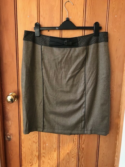 steillman brown soft pencil skirt uk 18 new unworn