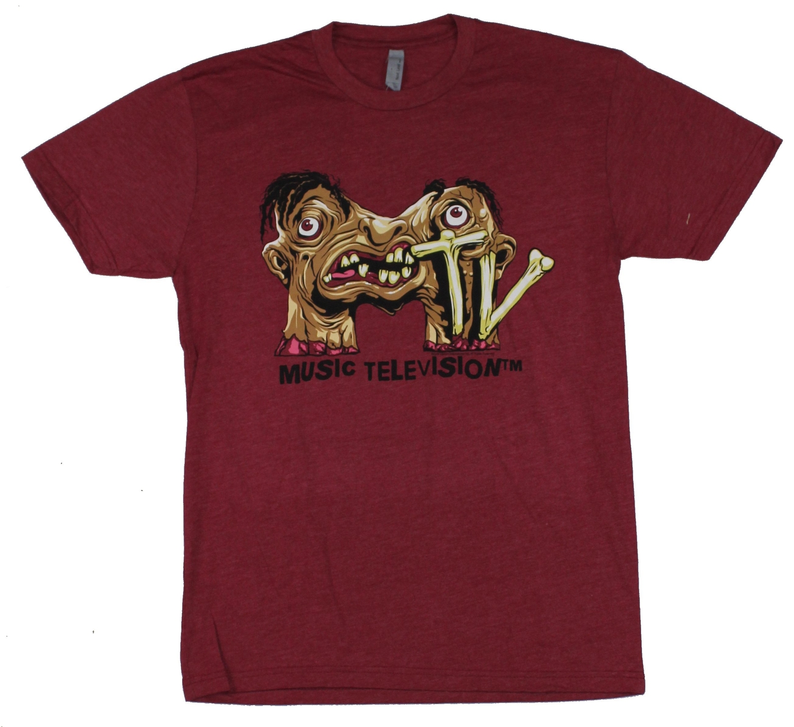 MTV Mens T-Shirt – Music Television Classic 90s Monster Logo