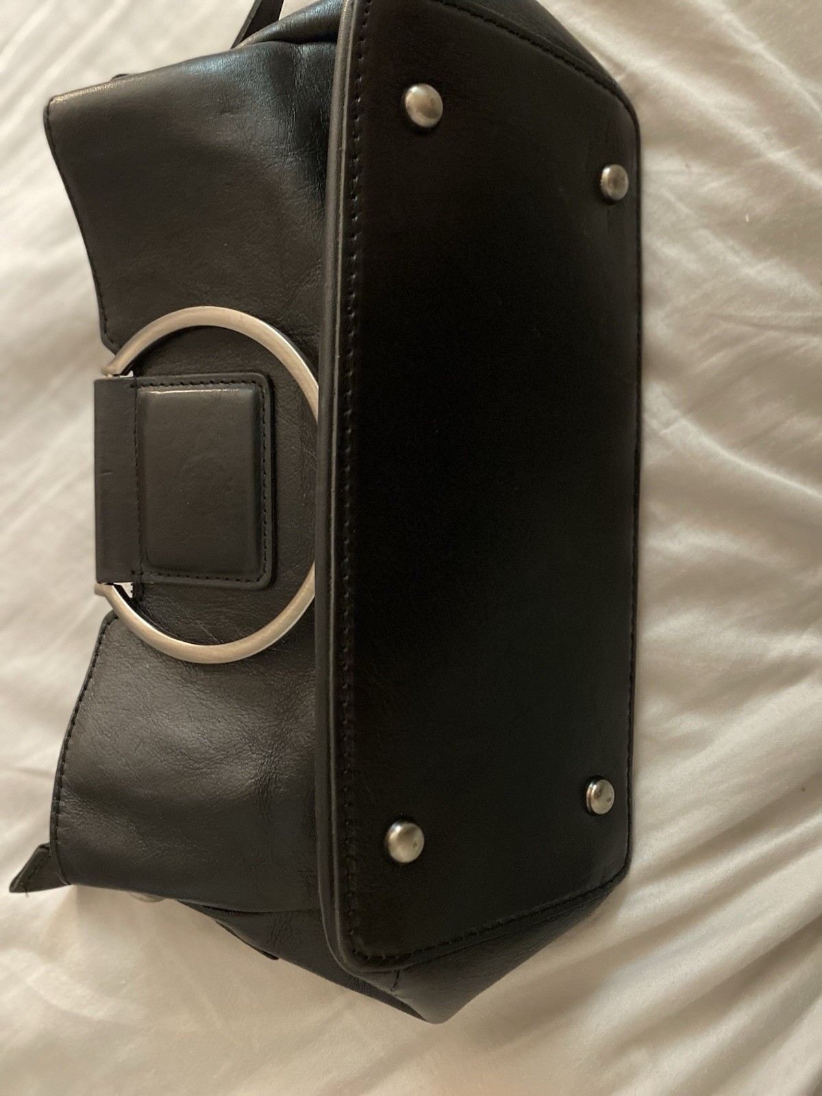 Used Patricia Nash Letter Empoli Satchel NO STRAP As Shown