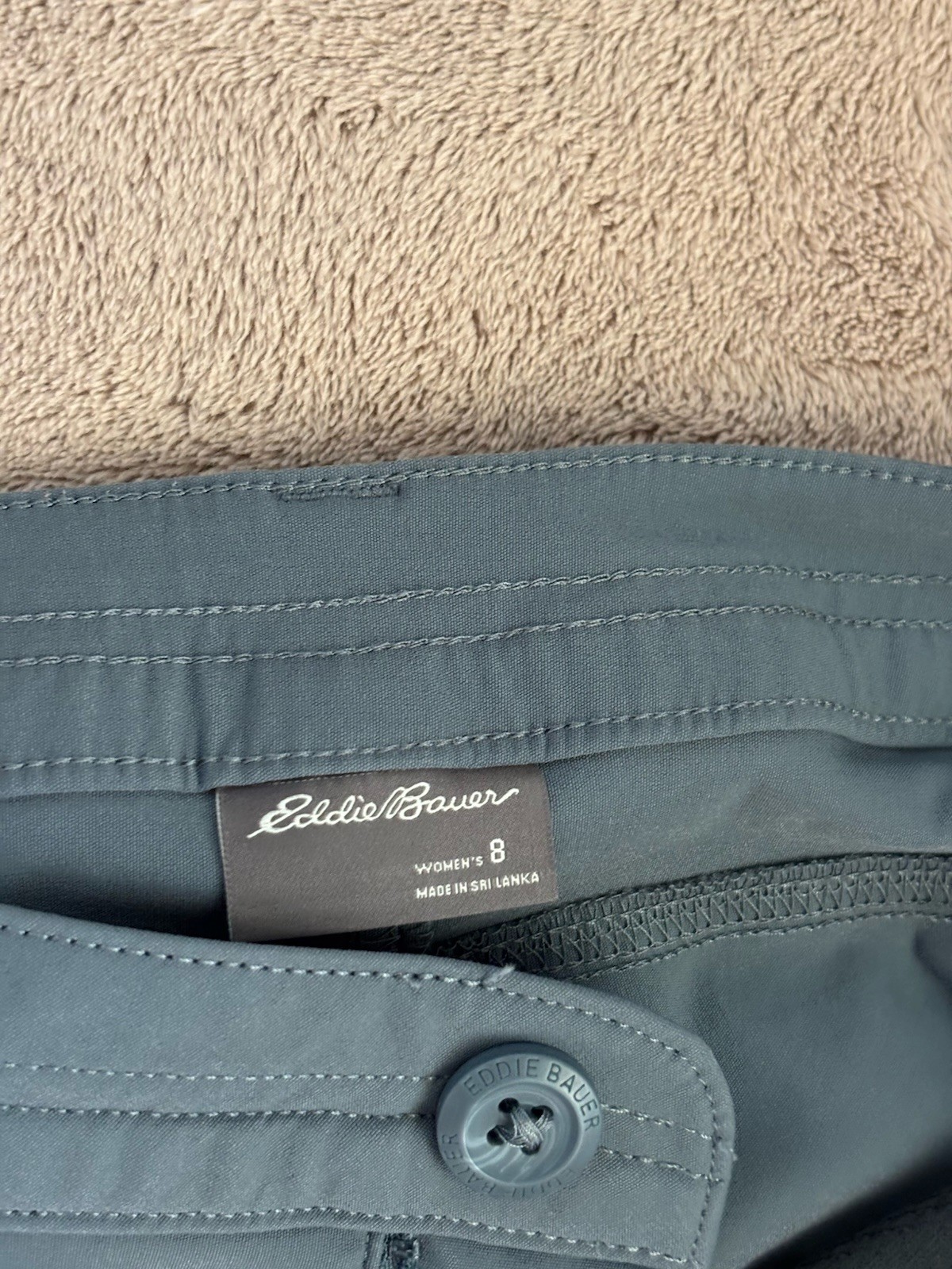Eddie Bauer Men’s Gray Casual Pants 30W Regular Fit Straight Flat Front