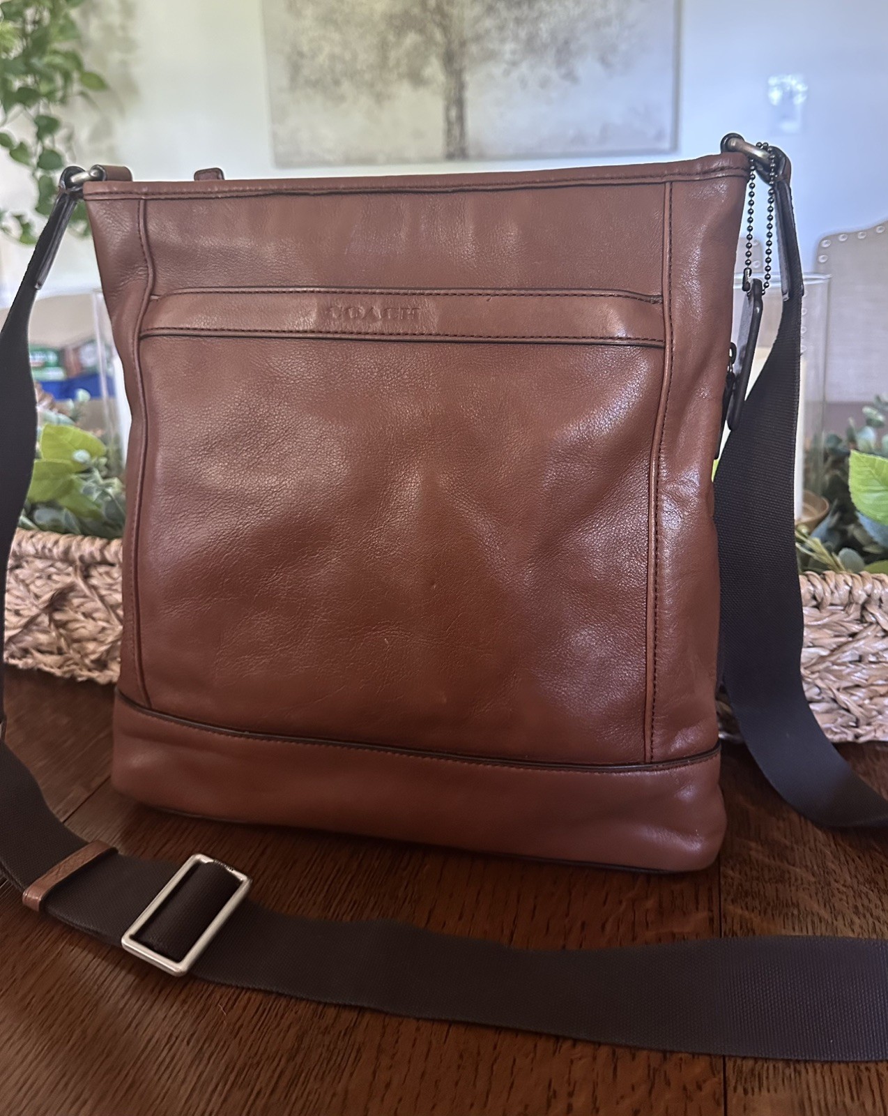 Coach Camden Leather Tech Crossbody Men’s Brown Messenger Bag – CLEAN & PRISTINE