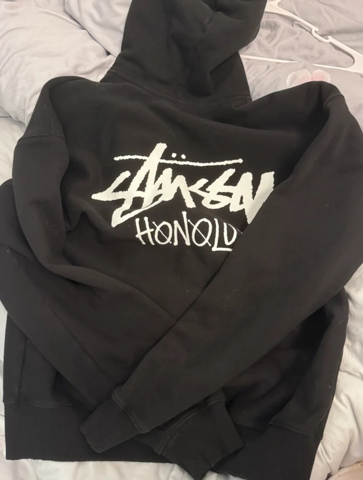 Stussy Hoodie Mens 2XL Black Full Zip Honolulu limited edition