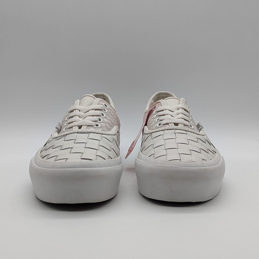 Vans – Authentic Platform 2.0 – Size 8M/9.5W – White Leather / Blanc De Blanc