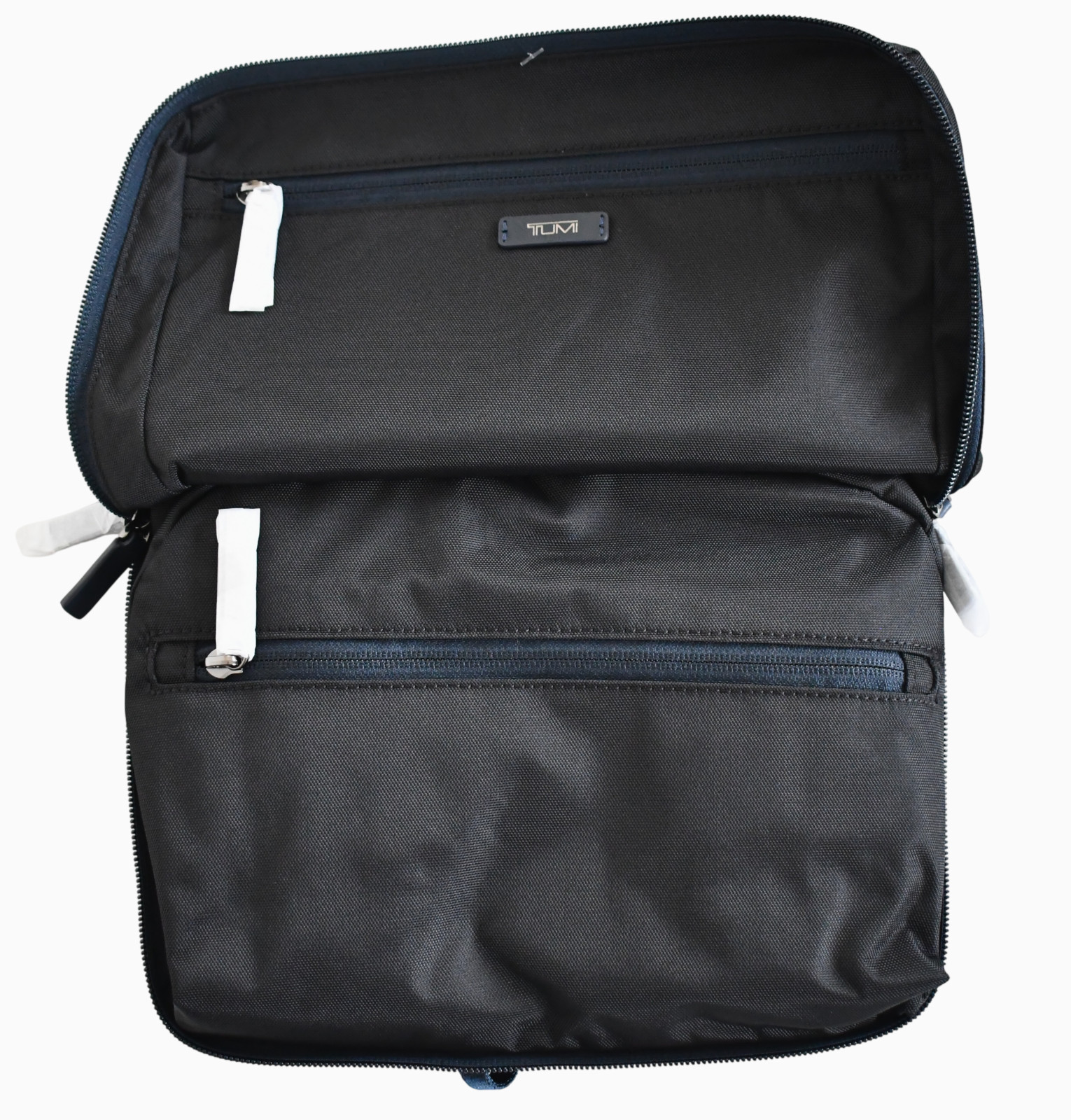 NEW TUMI Voyageur Black/Navy Nylon PACKABLE BACKPACK 17″x12.75″