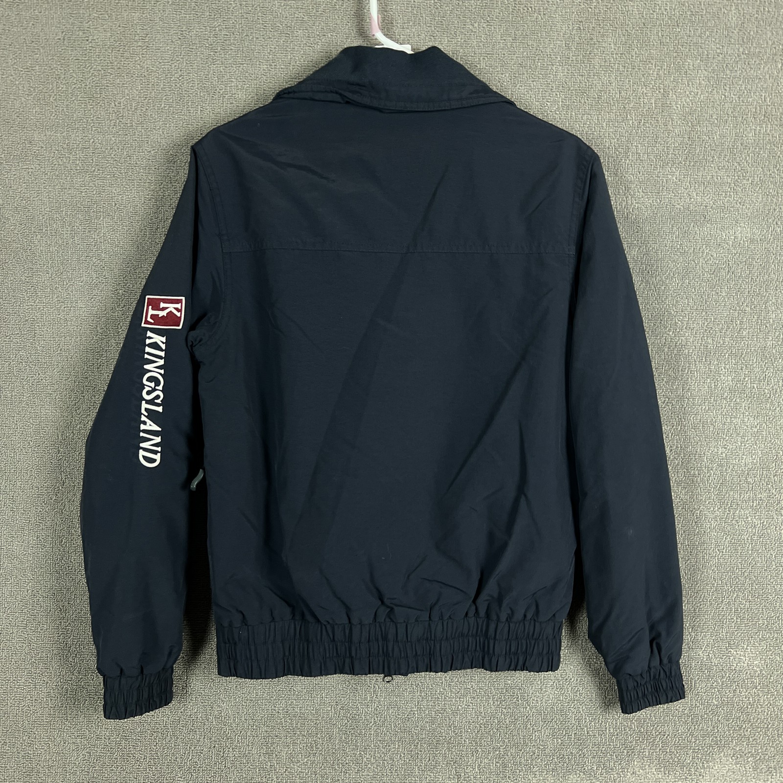 Kingsland Jacket Womens XXS Navy Bomber Thermolite Zip Off Sleeves Equestrian
