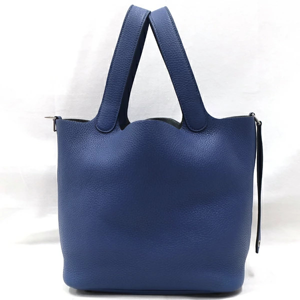 Hermes Picotan Lock MM Taurillon Clemence Bun Handbag r30_0610