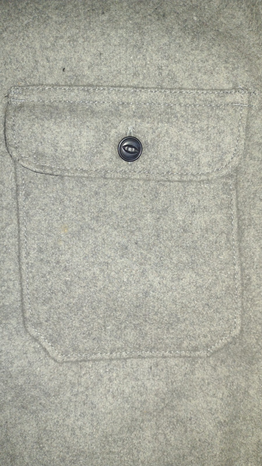Nordstrom Gray Wool Coat Sharpa/Faux Fur Lined Men’s Size Medium