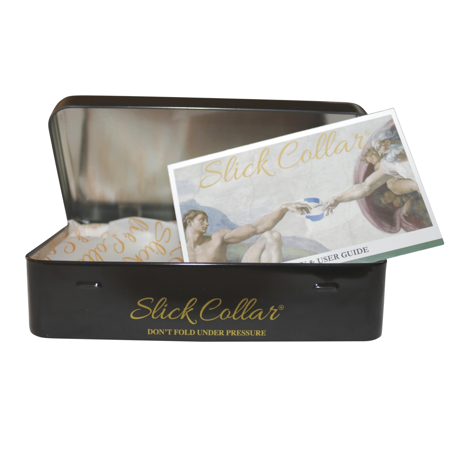 Shirt Collar Support System set with 3 adjustable, 10 premium Collar Stays &