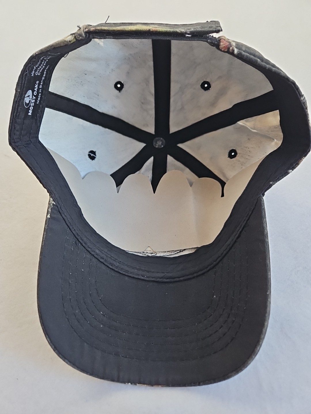 Mossy Oak Strapback Camo Baseball Cap One Size Adjustable Embroidered Logo
