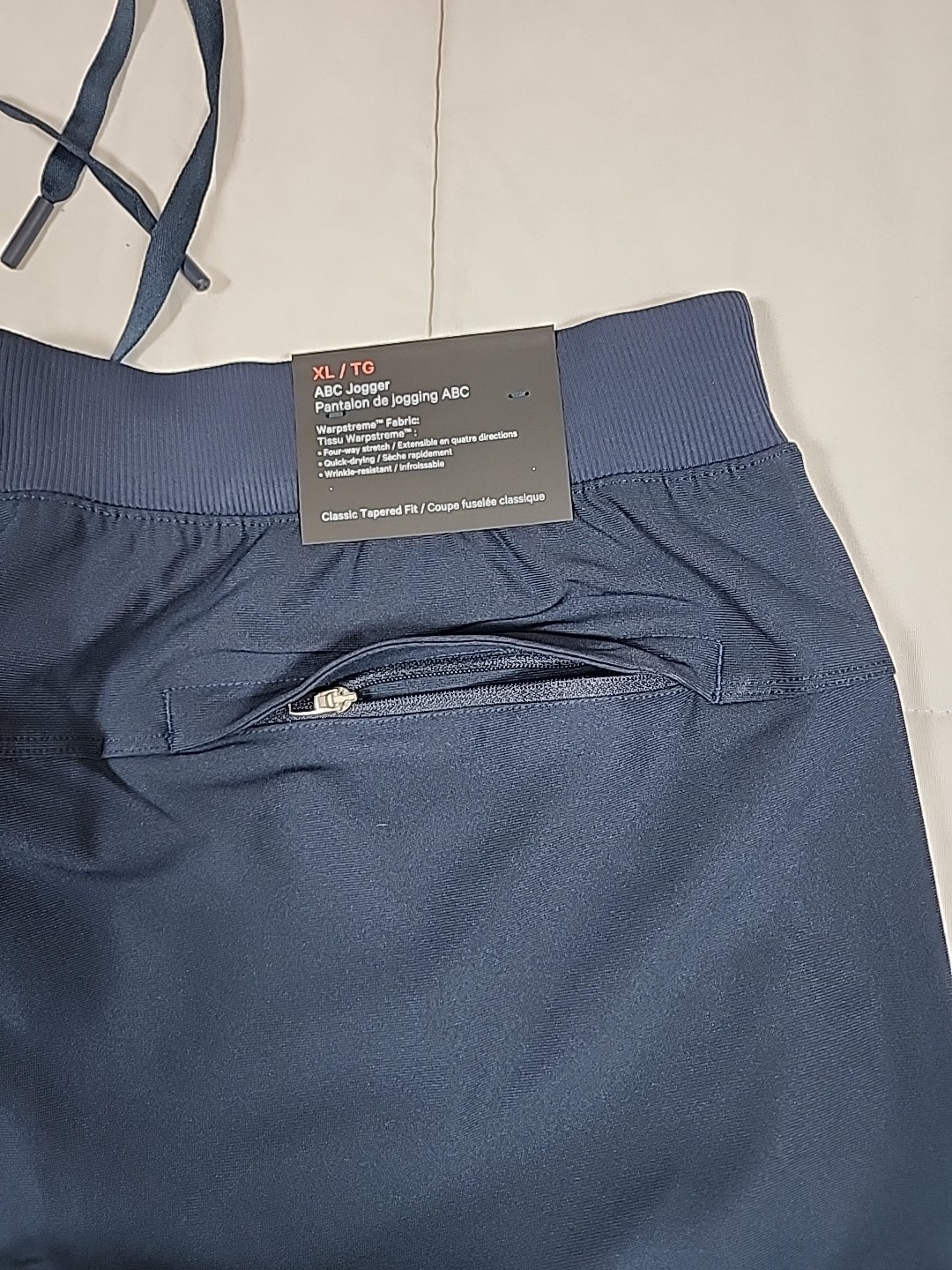 XL Lululemon ABC Men Jogger Pants True Navy New with Tags LM5AMZS Retail $128