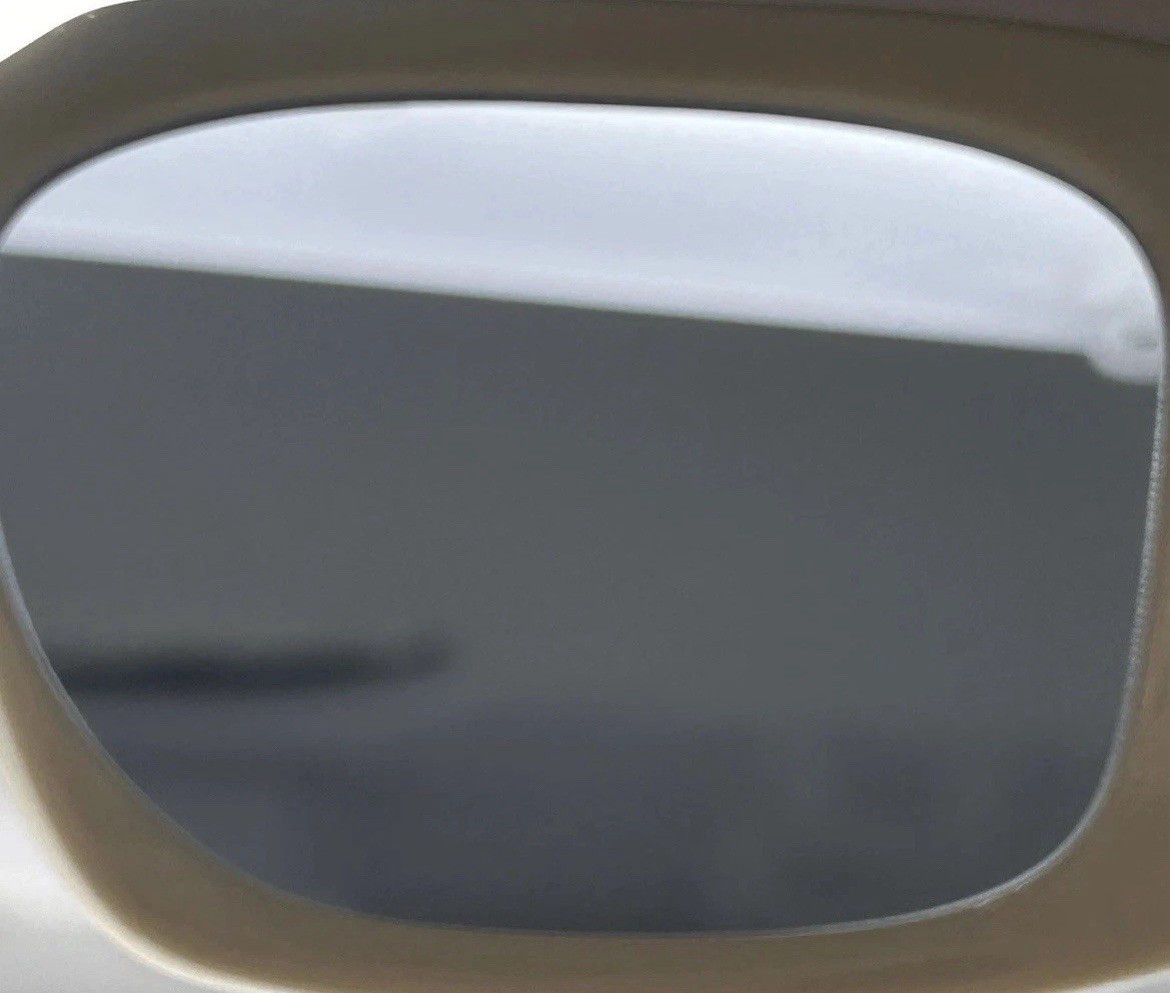 Authentic PRADA SPR 17W 49[]20 142-5S0 Talc Dark Gray Sunglasses