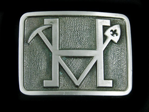 SF13108 VINTAGE 1970s **UNKNOWN MISCELLANEOUS** PEWTER BELT BUCKLE