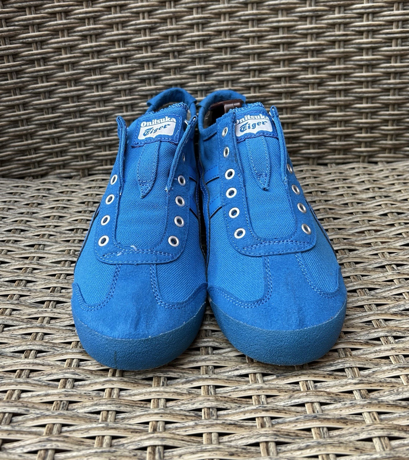 Onitsuka Tiger Mexico 66 Slip-On Trainers Canvas Blue US 7 AW18