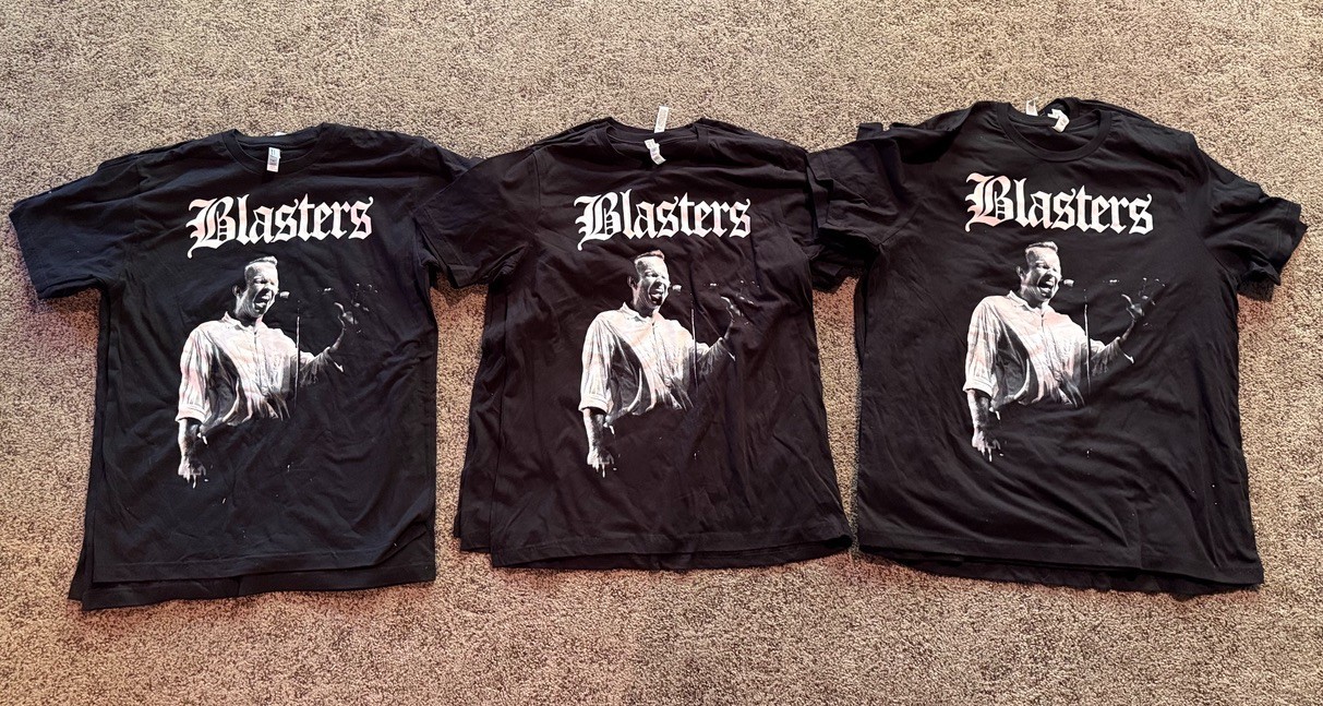 T_SHIRT The Blasters X Dave Phil Alvin Knitters 40th American Apparel