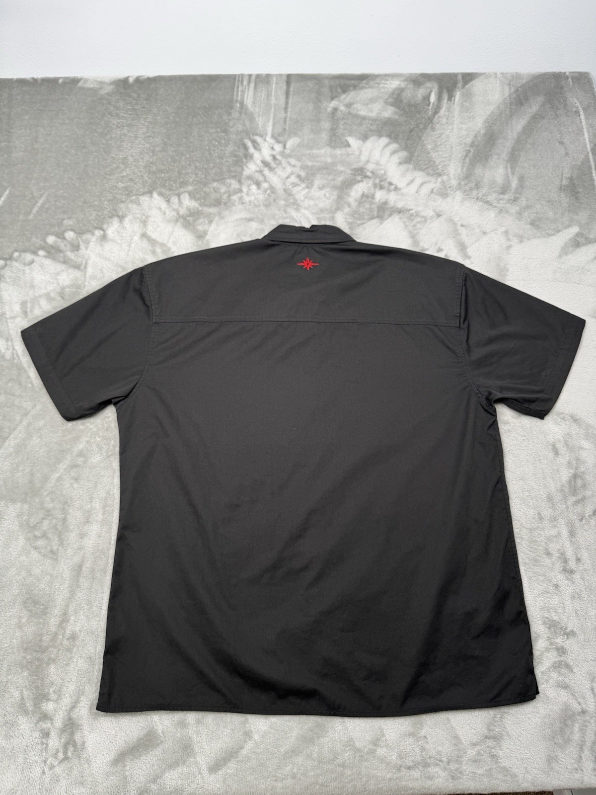 Polaris Slingshot Pit Crew Shirt Mens Medium Striped Racing Mechanic Button Work