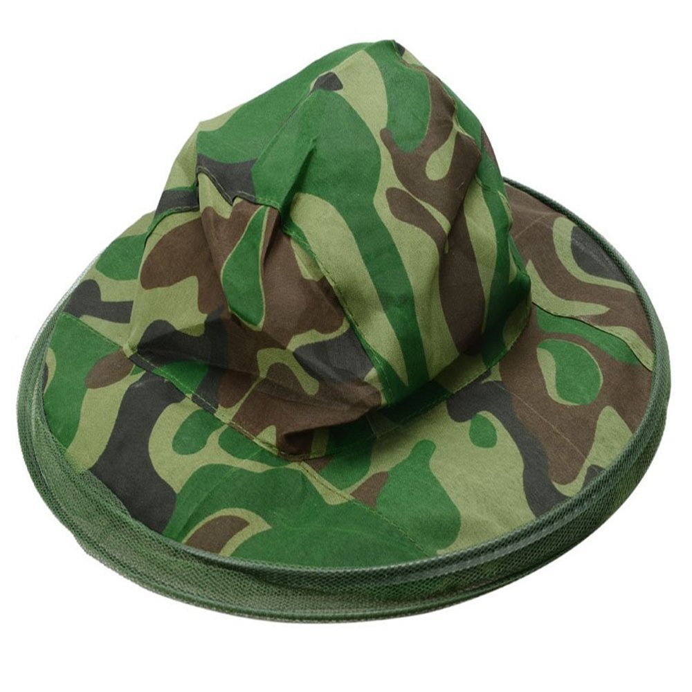 2Pcs Beekeeping Hat Face Head Protector Cap Protection Mosquito Bee Net Veil US