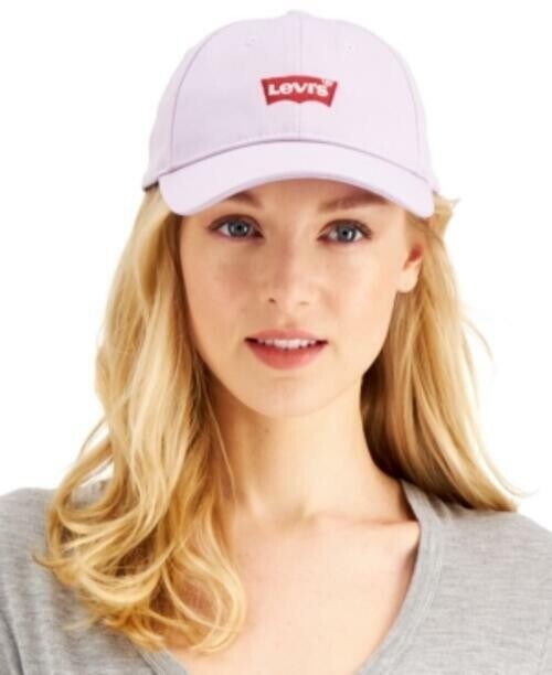 Levis Womens One Size Lilac Batwing Baseball Cap Adjustable Snapback Hat NWT I60