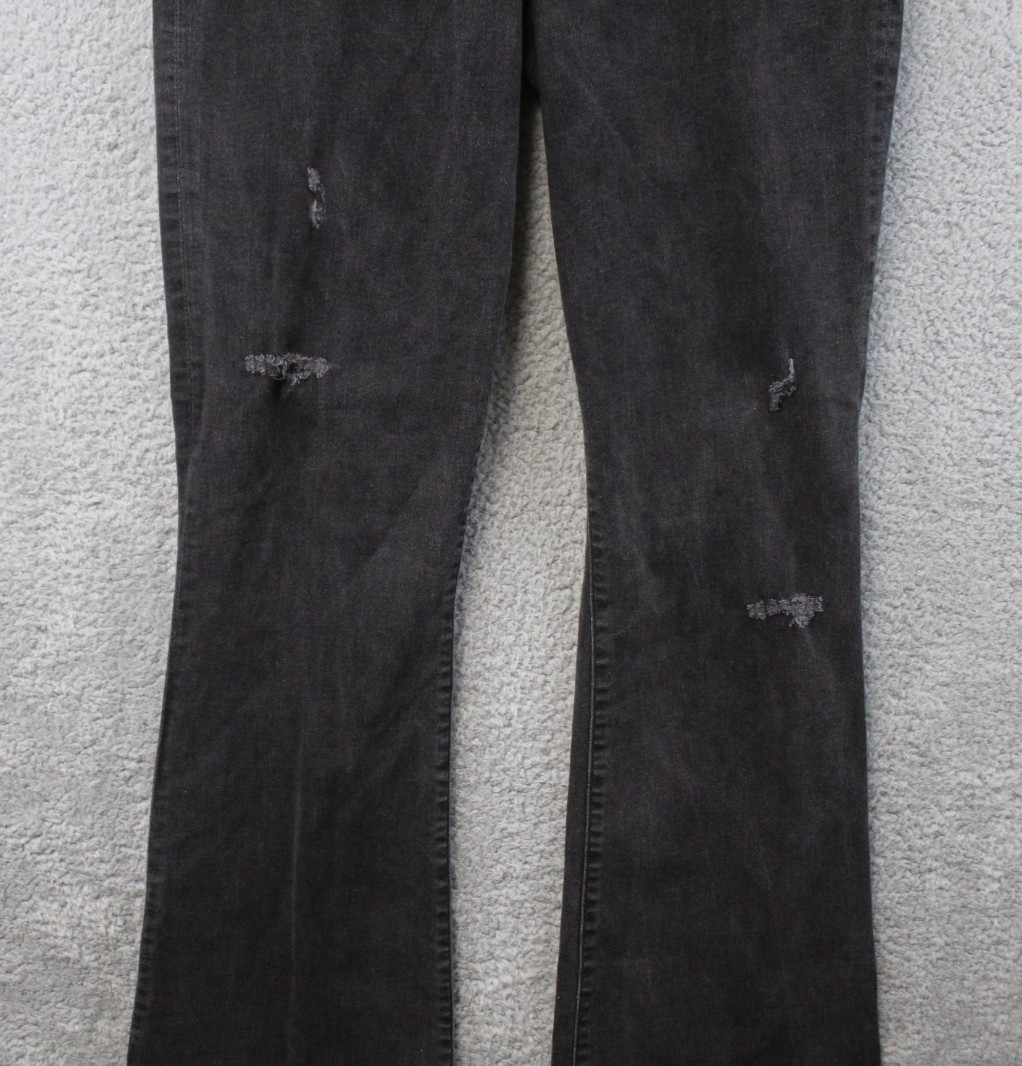 GAP 1969 Black Resolution Skinny Flare High Rise Stretch Women’s Jeans 33 T