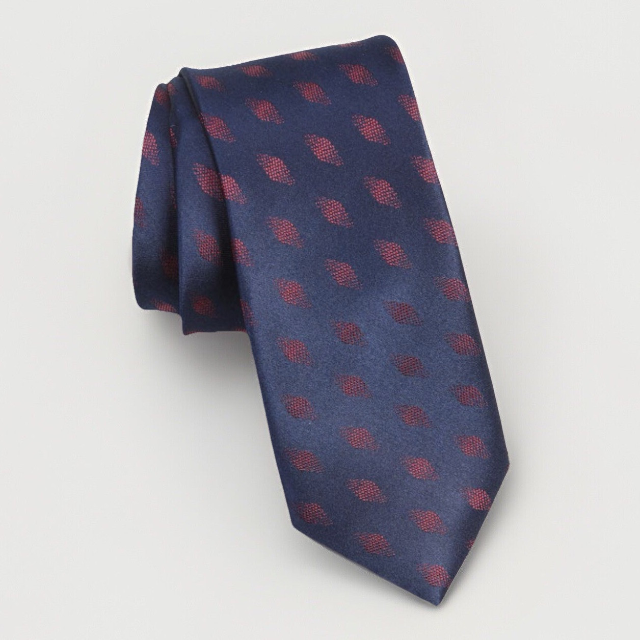Ted Baker Men’s 100% Silk Tie Cronus Diamond Geometric Blue 3.25” Width