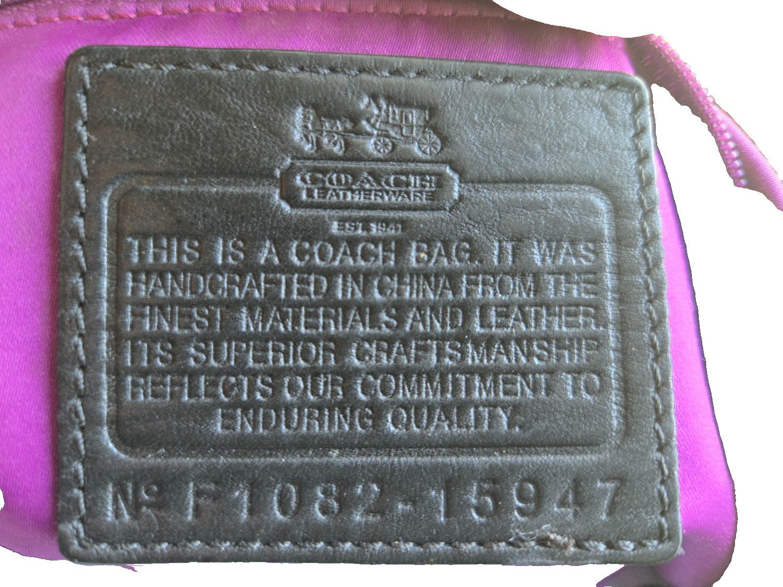 Authentic Coach Madison Gathered Leather Sophia Satchel (Style No. 15947)