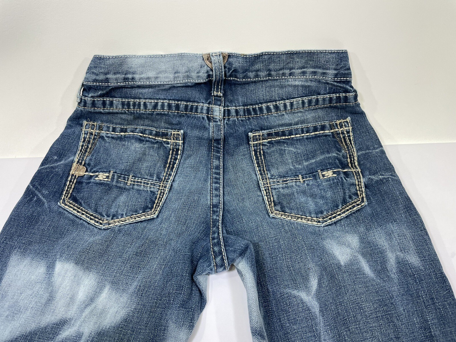 Ariat M5 Slim Straight Leg Jeans Men’s 30 x 32 Grunge Spotted Bleached Denim