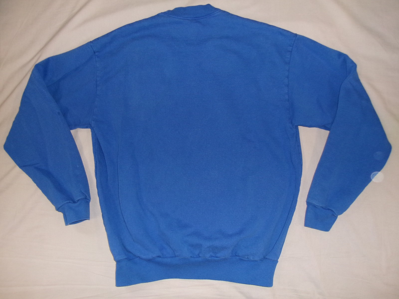 LOS ANGELES APPAREL 14 OZ HEAVY FLEECE SWEAT SHIRT LARGE BLANK BLUE USA MADE