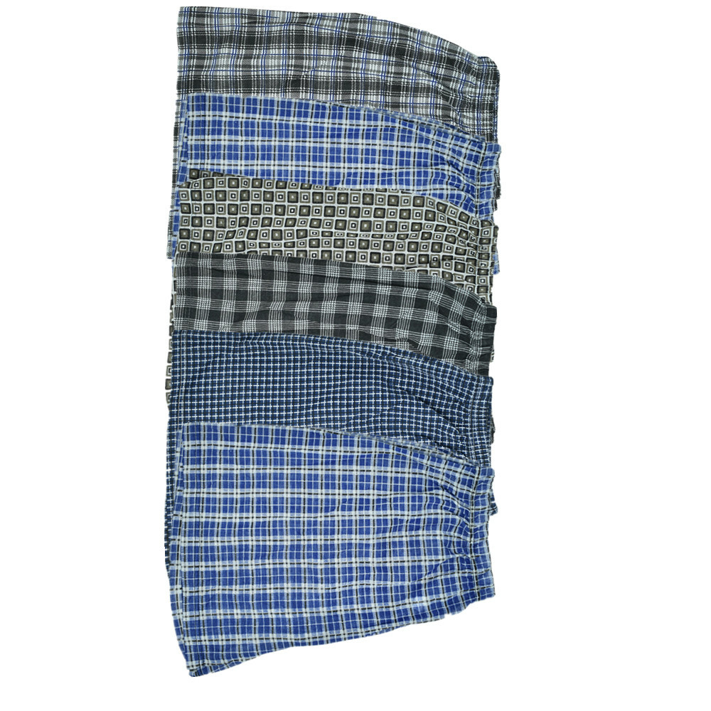 3 Pack For Men Boxer Shorts Briefs Underwear Trunk Plaid Cotton Blend Size M-2XL