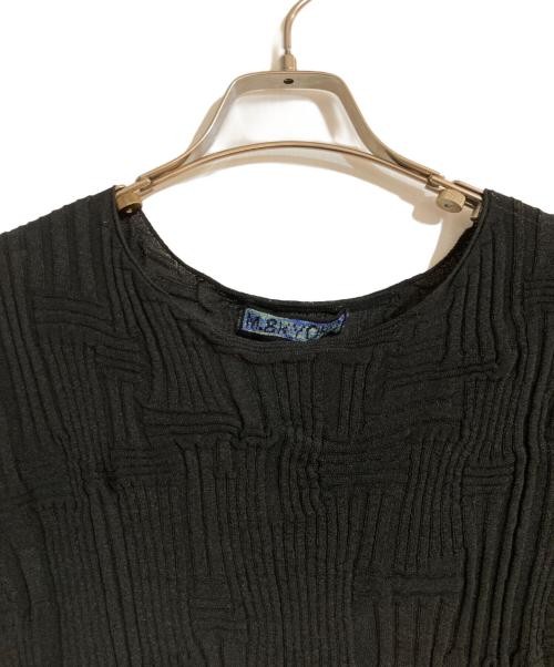 M.&KYOKO Collage Sleeveless Knit Top Black Free Size Womenâ€™s Small
