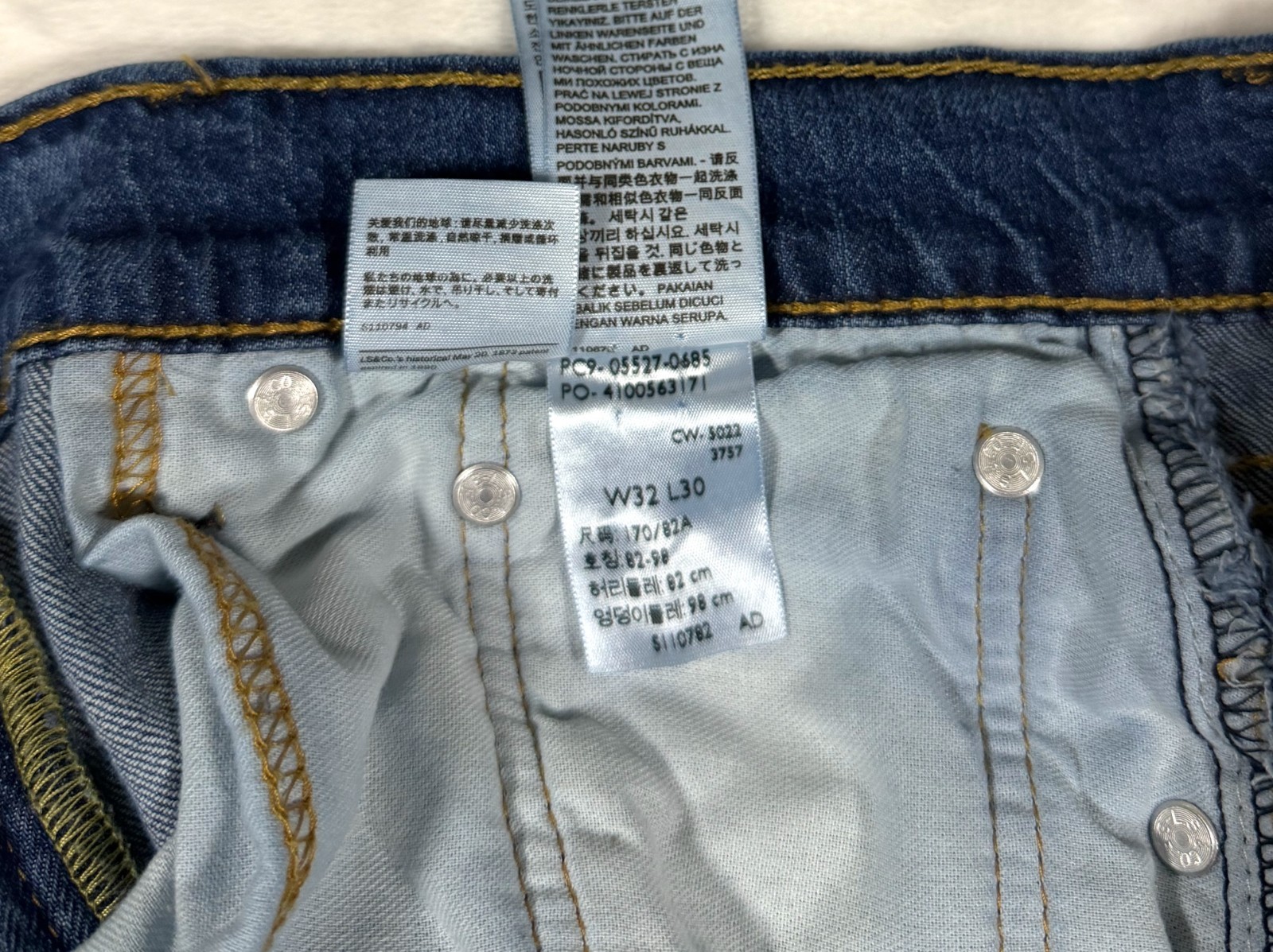 Levi’s 527 Slim Bootcut Jeans Mens 32×30 Medium Wash Blue Denim