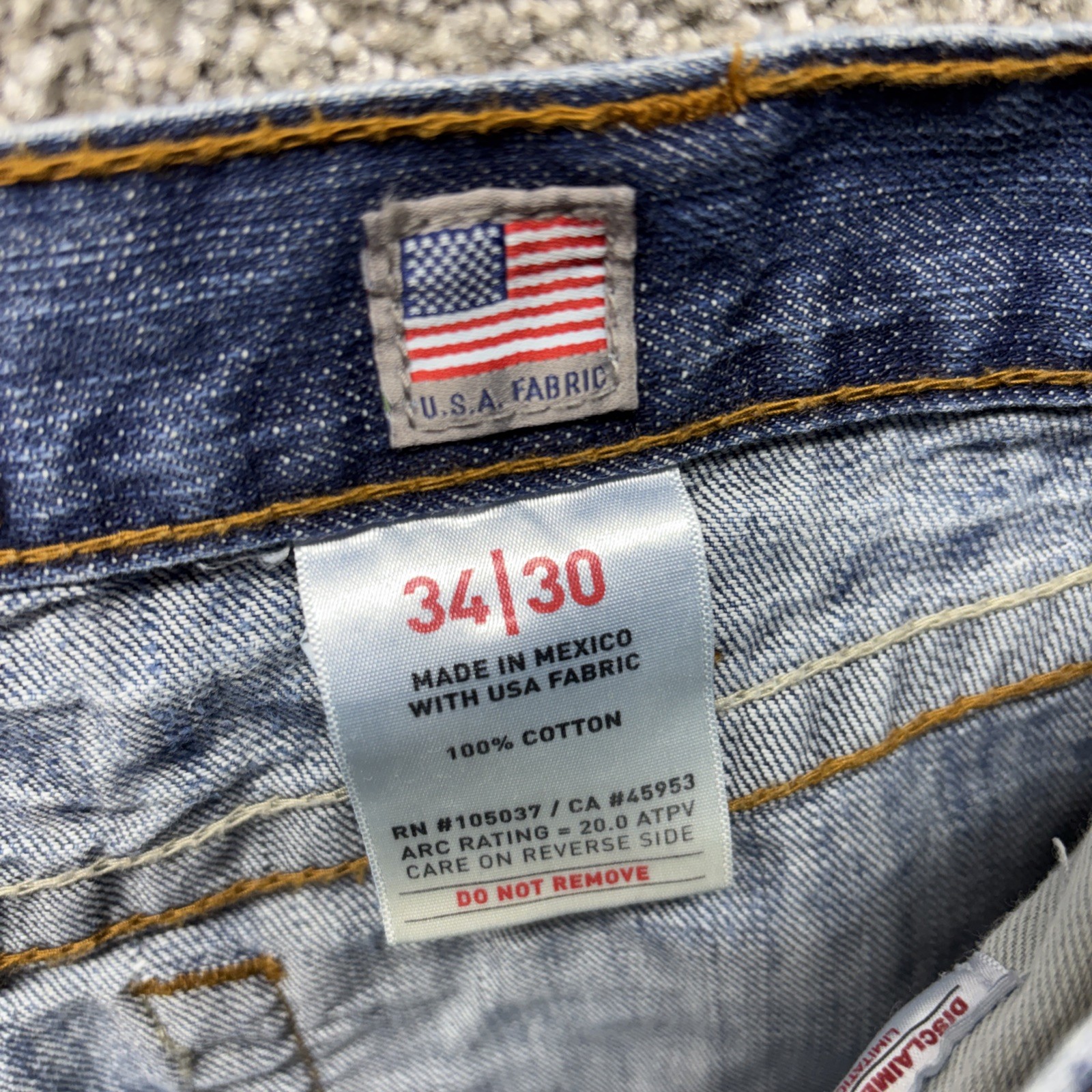 Ariat FR M3 Loose Jeans Mens 34×30 Blue Relaxed Straight Flame Resistant Denim